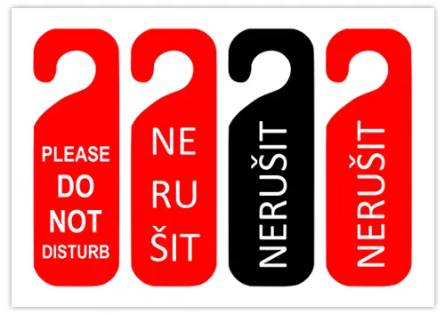 Vytisknout znamení Nerušit Vytisknout-znamení-Nerušit